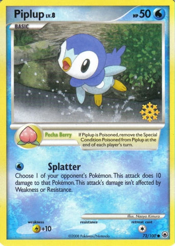 Image for Piplup (072/100) - Pokemon