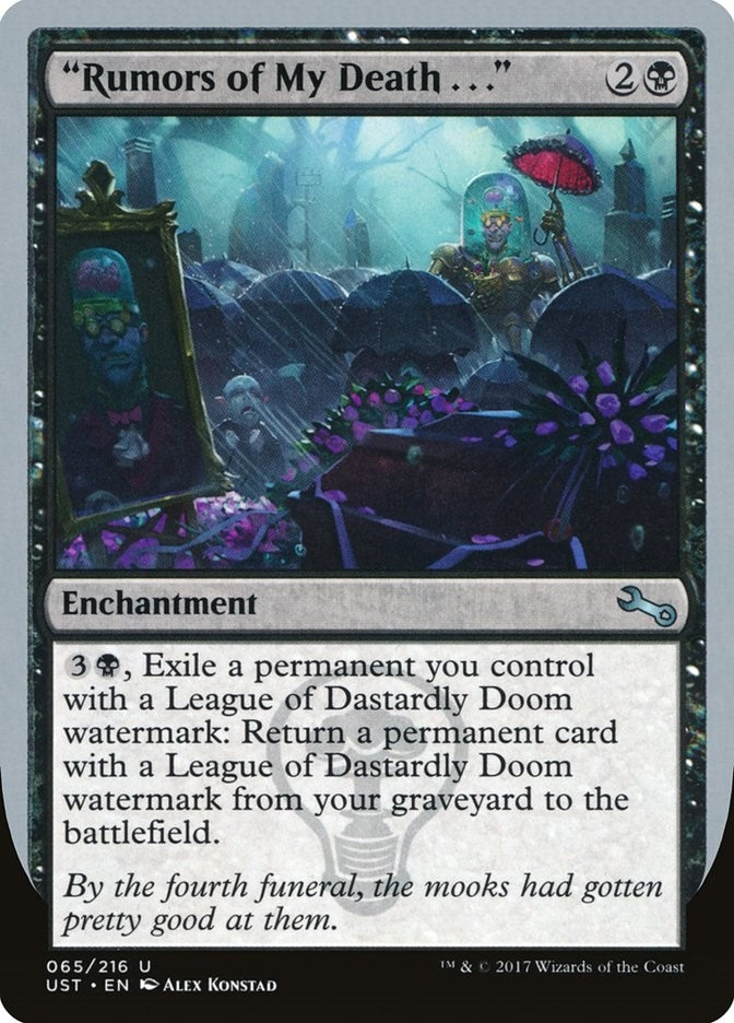 Image for "Rumors of My Death . . ." (65) [Unstable]