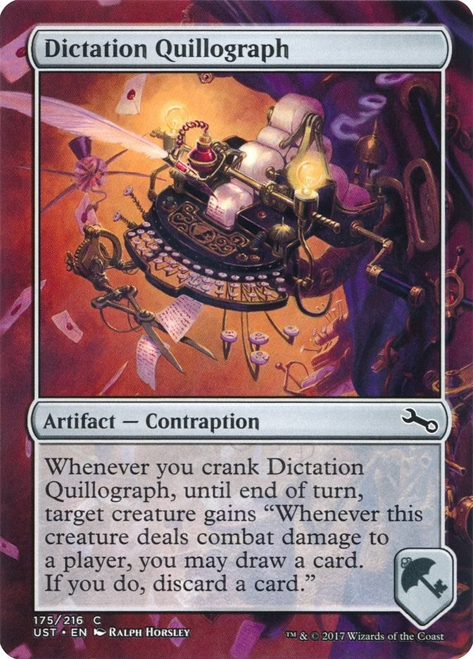 Image for Dictation Quillograph (175) [Unstable]