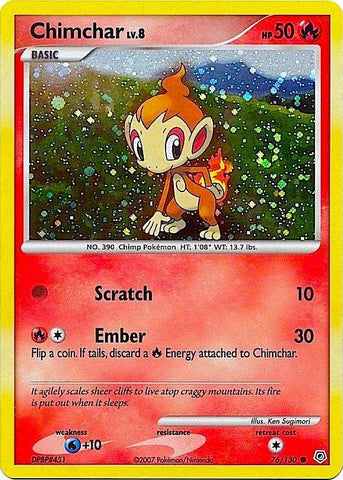 Chimchar - 76/130 (Cosmos Holo) (076/130) (Miscellaneous Cards & Products)