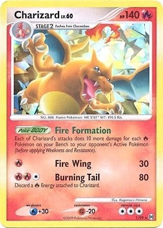 Charizard - 1/99 (Cracked Ice Holo) (001/099) (Miscellaneous Cards & Products)
