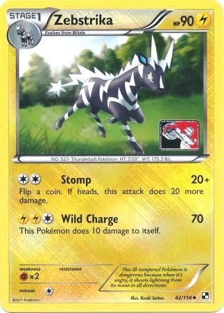 Image for Zebstrika - 42/114 (League Promo) (042/114) - Pokemon