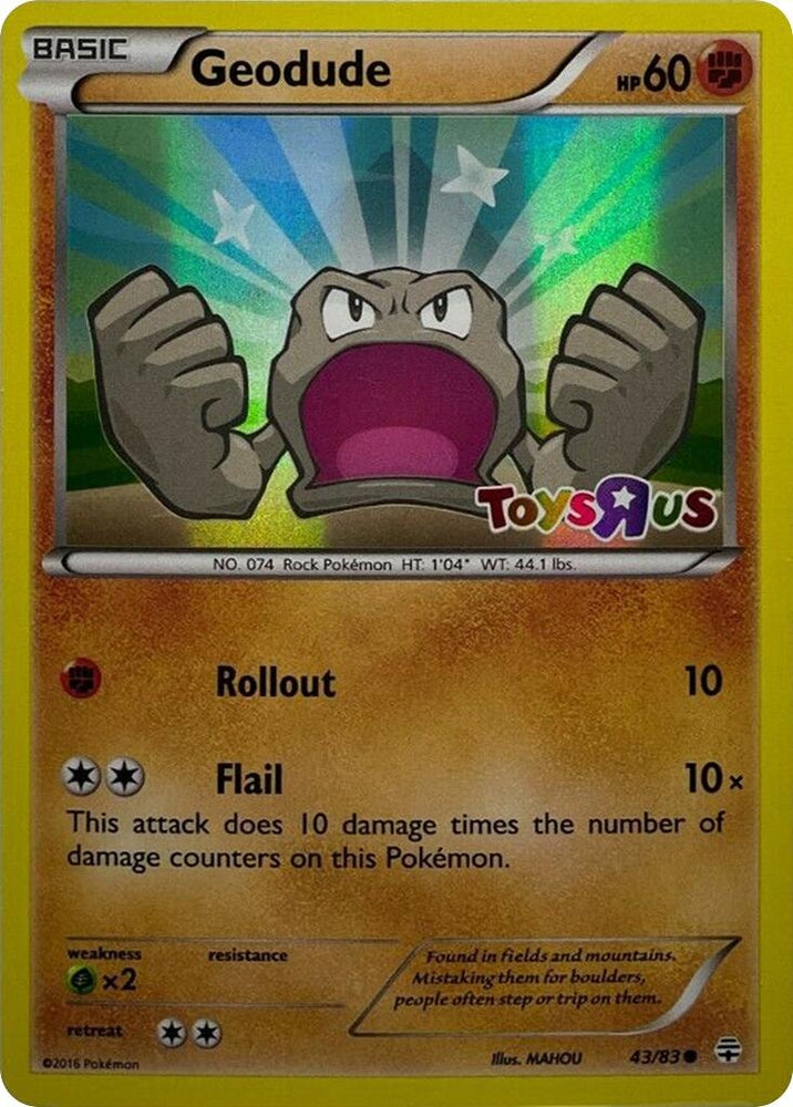 Geodude - 43/83 (Toys R Us Promo) (043/083) (Miscellaneous Cards & Products)