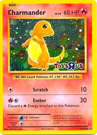 Charmander - 9/108 (Toys R Us Promo) (009/108) (Miscellaneous Cards & Products)