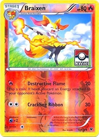 Image for Braixen (012/124) [League & Championship Cards]