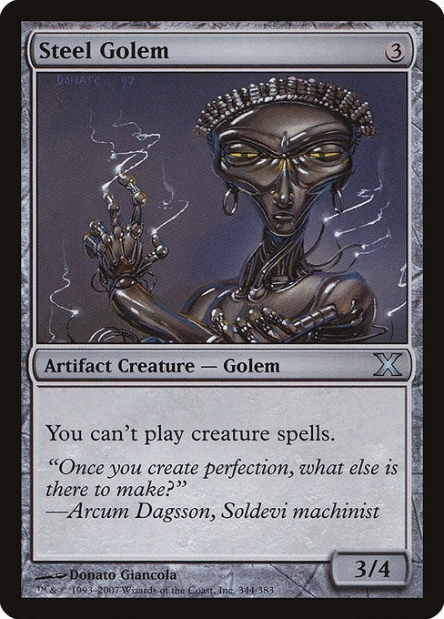 Image for Steel Golem (344) - Magic: The Gathering
