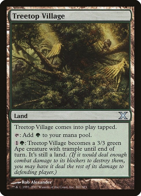 Image for Treetop Village (361) - Magic: The Gathering