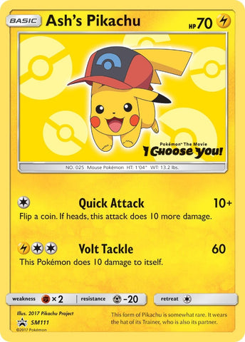 Image for Ash's Pikachu - SM111 (SM111) [SM Promos]