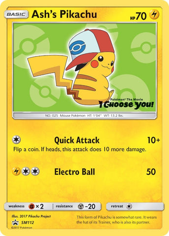 Image for Ash's Pikachu - SM112 (SM112) [SM Promos]