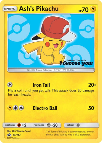 Image for Ash's Pikachu - SM113 (SM113) [SM Promos]