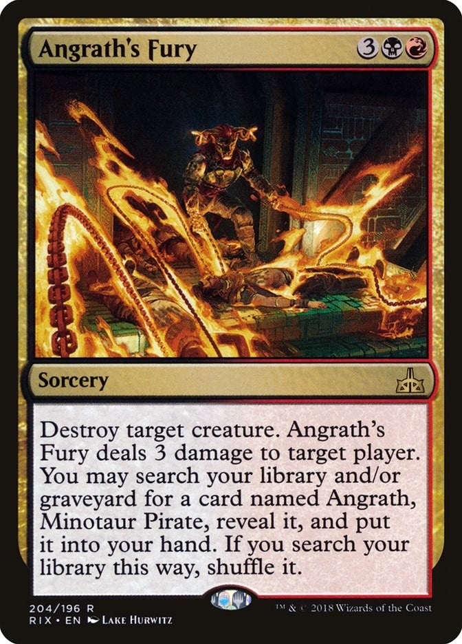 Image for Angrath's Fury (204) [Rivals of Ixalan]