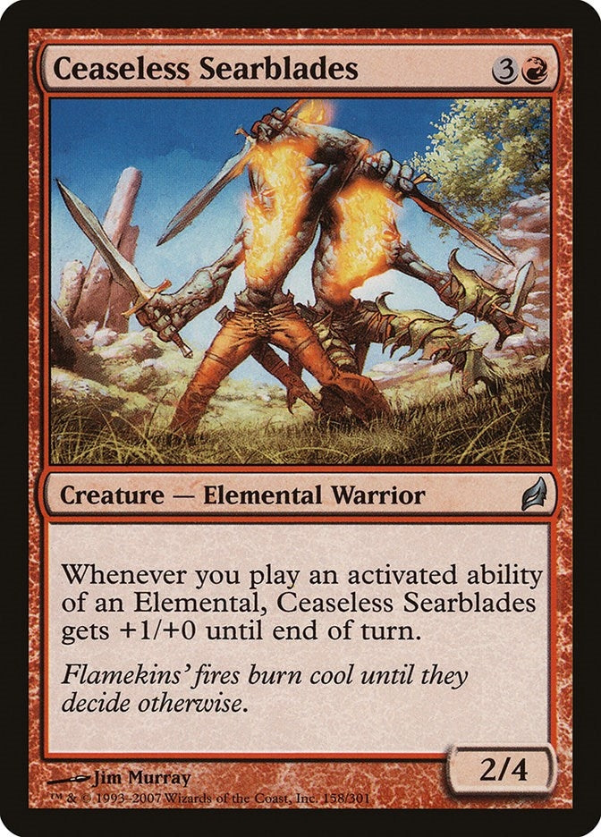 Image for Ceaseless Searblades (158) [Lorwyn]