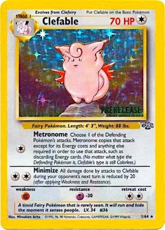 Image for Clefable (Prerelease) (01/64) [WoTC Promo]