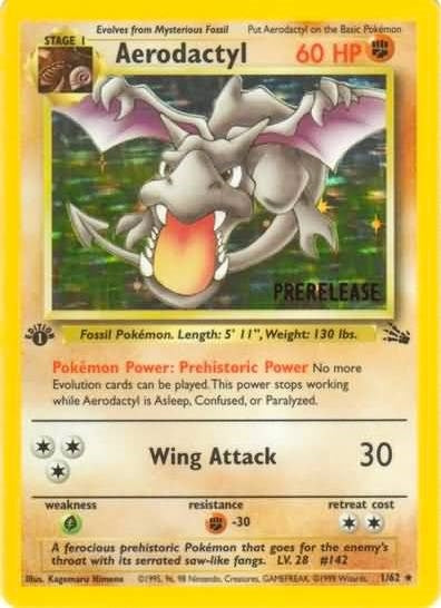 Image for Aerodactyl (Prerelease) (01/62) [WoTC Promo]