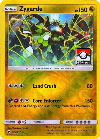 Image for Zygarde - 100/147 (Pokemon League) (100/147) - Pokemon