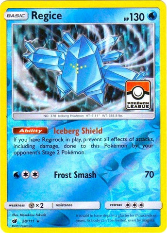 Image for Regice - 28/111 (Pokemon League) (028/111) - Pokemon