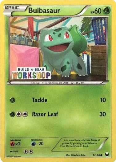 Bulbasaur - 1/108 (Build-A-Bear Workshop Exclusive) (001/108) (Miscellaneous Cards & Products)