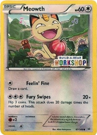 Meowth - 67/108 (Build-A-Bear Workshop Exclusive) (067/108) (Miscellaneous Cards & Products)