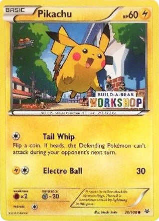 Pikachu - 20/108 (Build-A-Bear Workshop Exclusive) (020/108) (Miscellaneous Cards & Products)