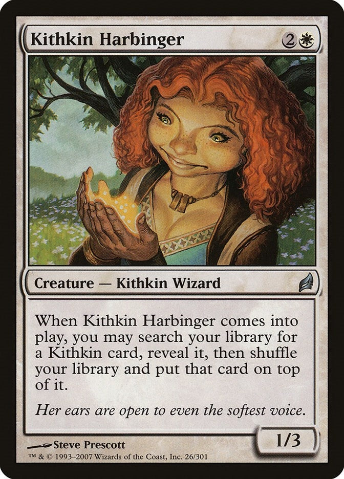Image for Kithkin Harbinger (26) [Lorwyn]