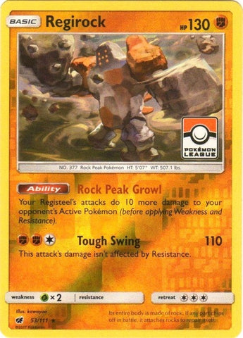 Image for Regirock - 53/111 (Pokemon League) (053/111) - Pokemon