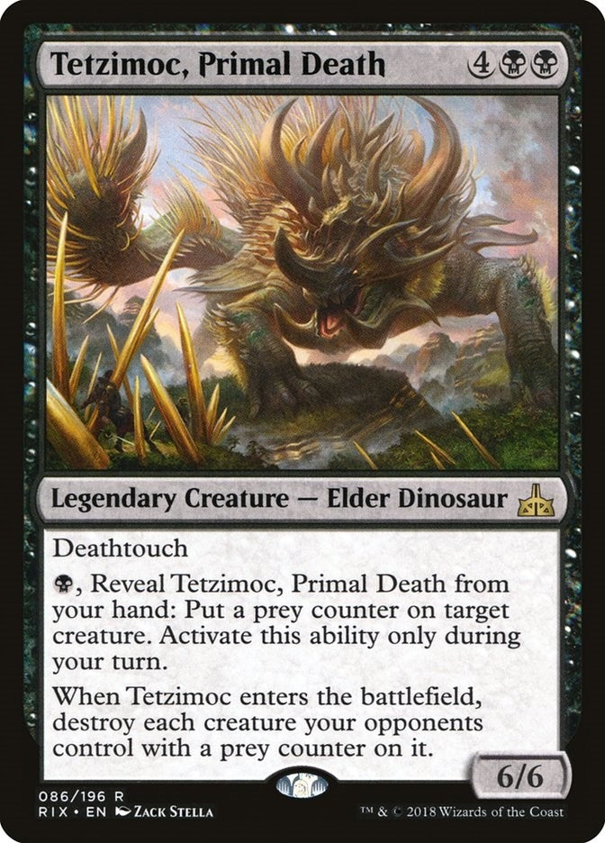 Image for Tetzimoc, Primal Death (86) [Rivals of Ixalan]