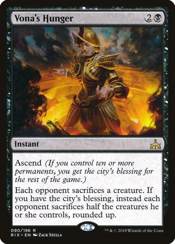 Image for Vona's Hunger (90) [Rivals of Ixalan]