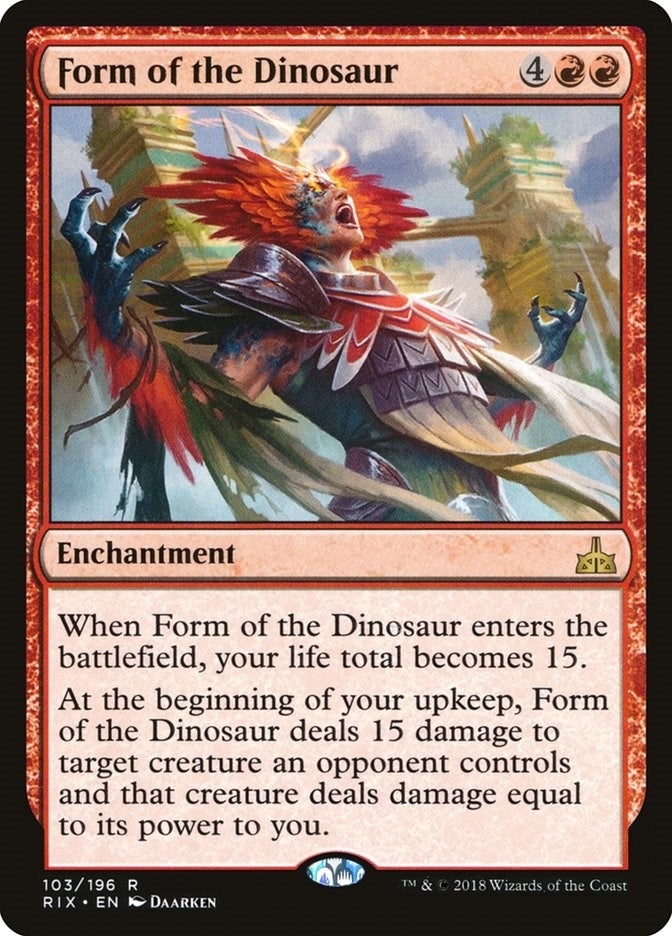 Image for Form of the Dinosaur (103) [Rivals of Ixalan]