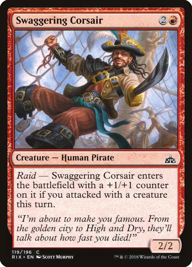Image for Swaggering Corsair (119) [Rivals of Ixalan]