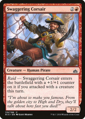 Image for Swaggering Corsair (119) [Rivals of Ixalan]