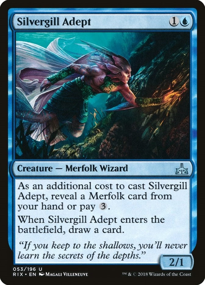 Image for Silvergill Adept (53) [Rivals of Ixalan]