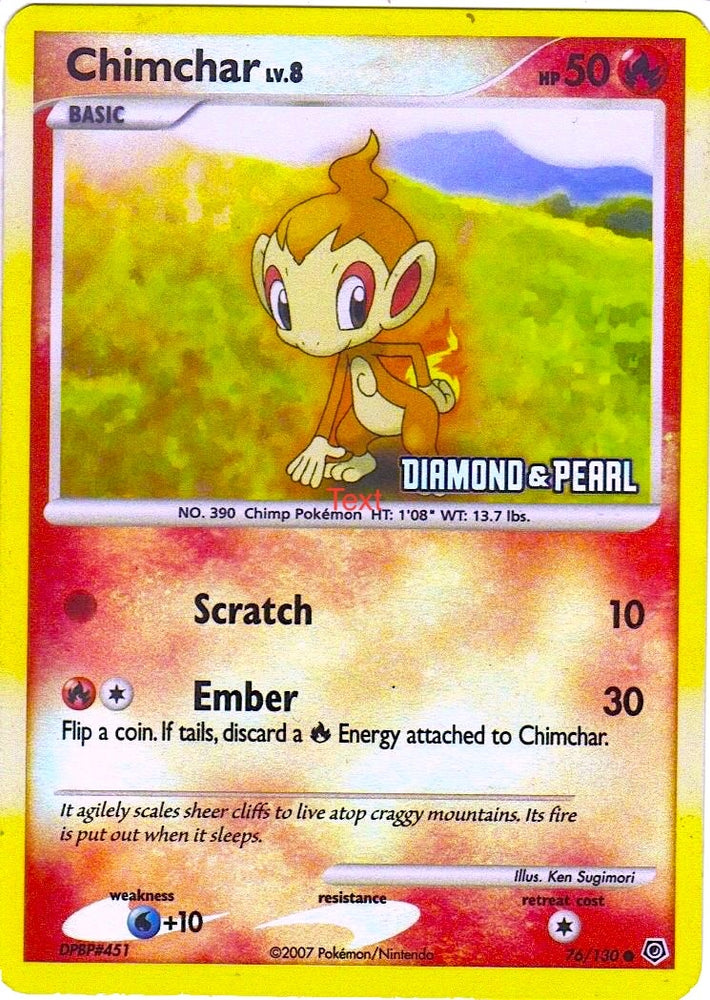 Image for Chimchar (076/130) [Burger King Promos]