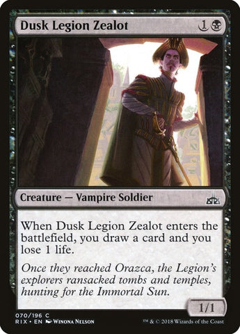 Image for Dusk Legion Zealot (70) [Rivals of Ixalan]