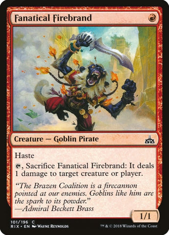 Image for Fanatical Firebrand (101) [Rivals of Ixalan]
