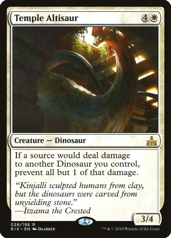 Image for Temple Altisaur (28) [Rivals of Ixalan]