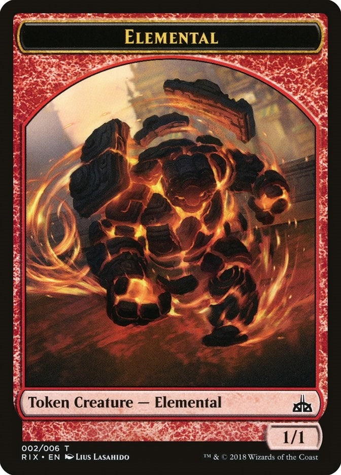 Image for Elemental Token (002) (2) [Rivals of Ixalan]