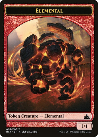 Image for Elemental Token (002) (2) [Rivals of Ixalan]