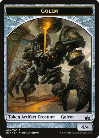 Image for Golem Token (004) (4) [Rivals of Ixalan]