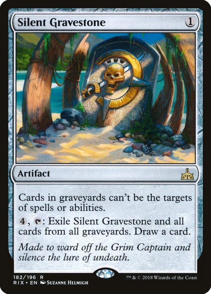 Image for Silent Gravestone (182) [Rivals of Ixalan]