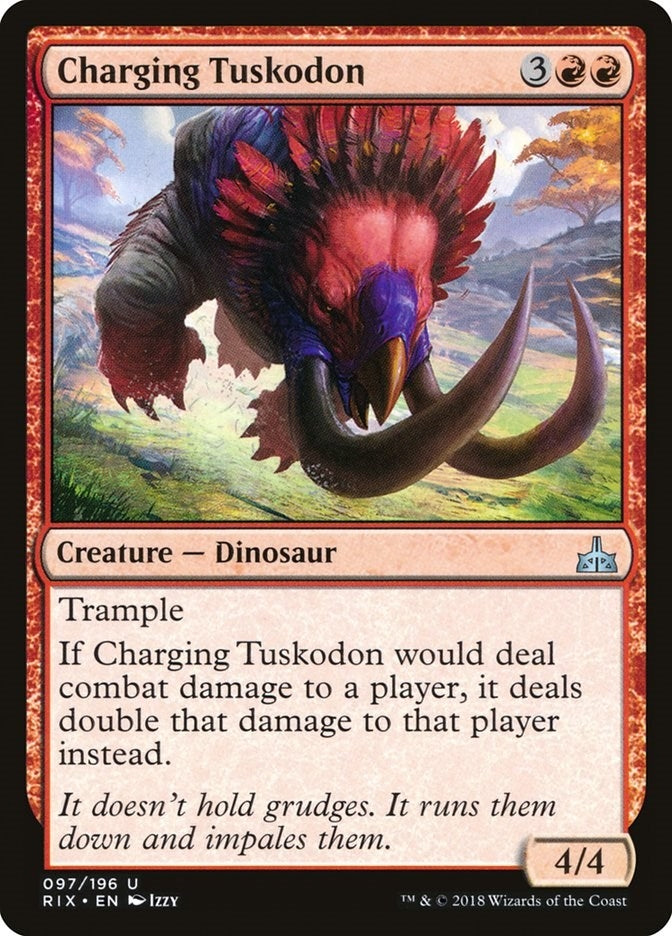 Image for Charging Tuskodon (97) [Rivals of Ixalan]