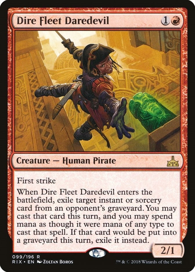 Image for Dire Fleet Daredevil (99) [Rivals of Ixalan]