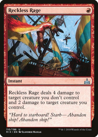 Image for Reckless Rage (110) [Rivals of Ixalan]