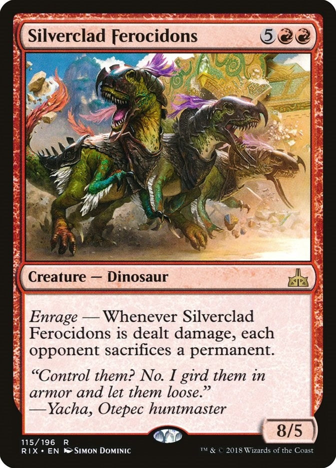 Image for Silverclad Ferocidons (115) [Rivals of Ixalan]