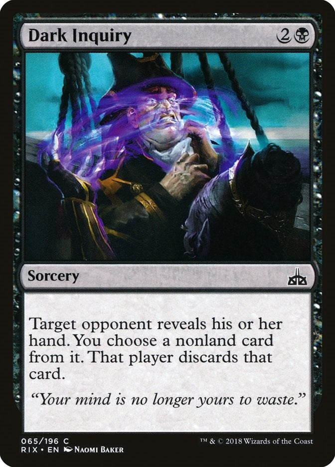 Image for Dark Inquiry (65) [Rivals of Ixalan]