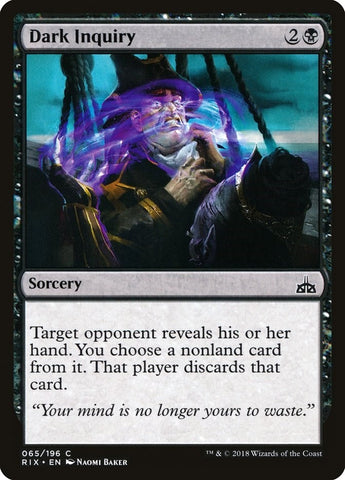 Image for Dark Inquiry (65) [Rivals of Ixalan]