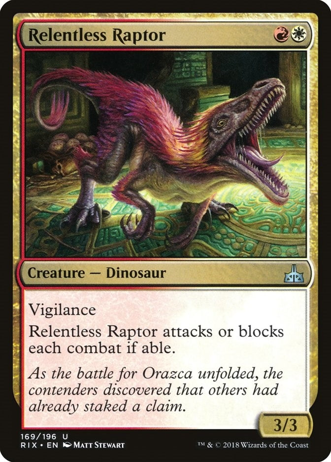 Image for Relentless Raptor (169) [Rivals of Ixalan]