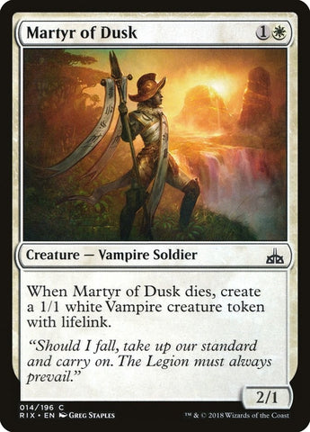 Image for Martyr of Dusk (14) [Rivals of Ixalan]
