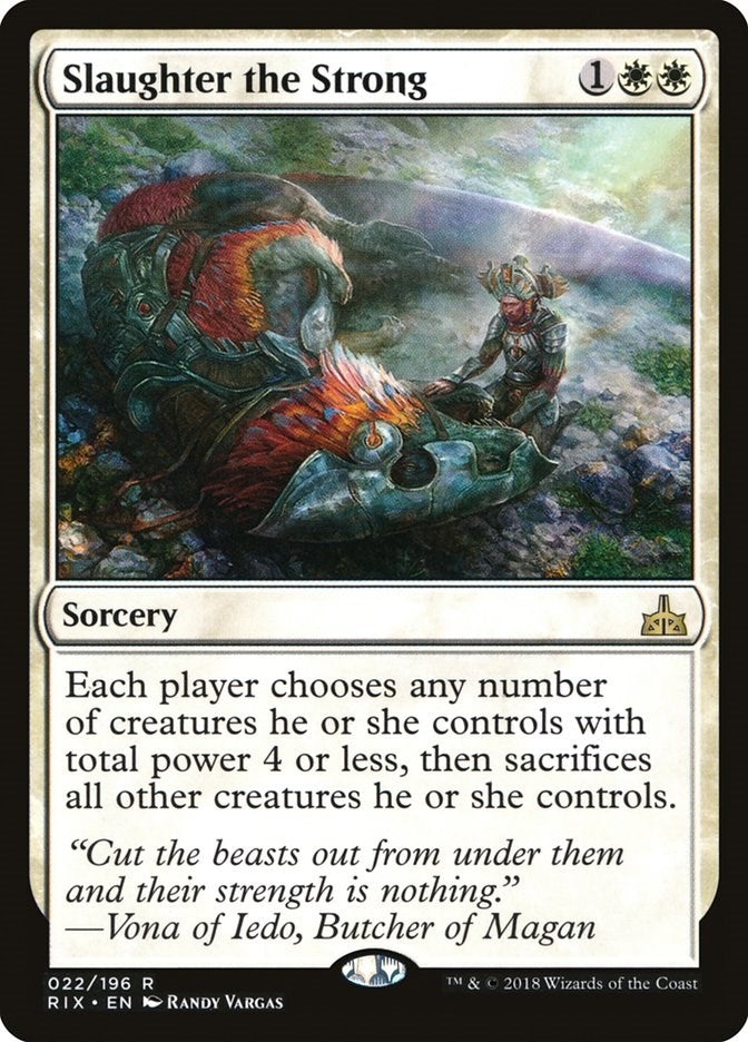 Image for Slaughter the Strong (22) [Rivals of Ixalan]