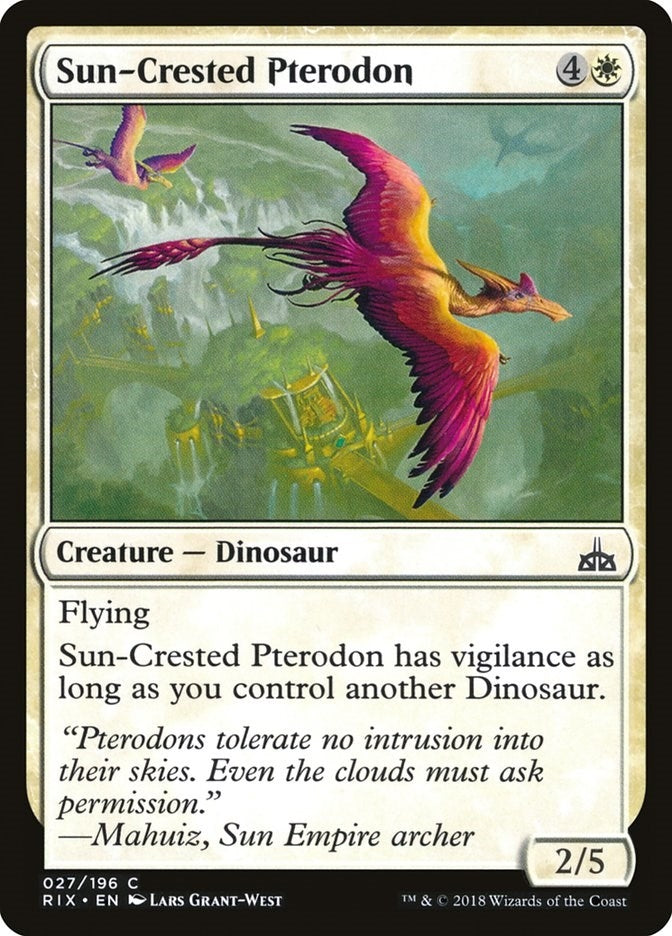 Image for Sun-Crested Pterodon (27) [Rivals of Ixalan]
