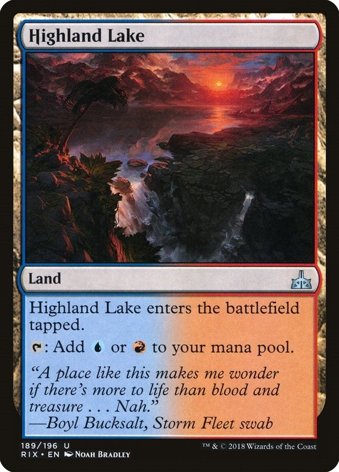 Image for Highland Lake (189) [Rivals of Ixalan]
